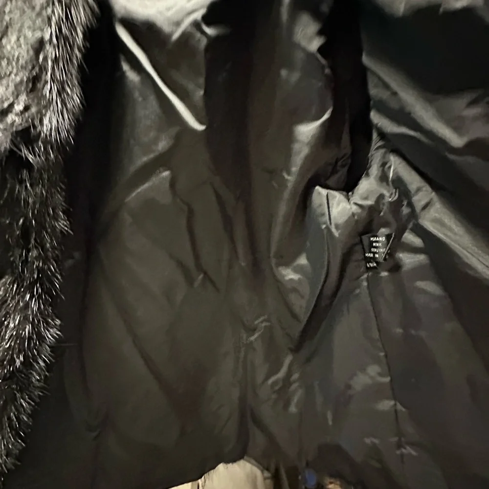 Saga Furs Black Mink Fur Coat - Picture 7 of 16